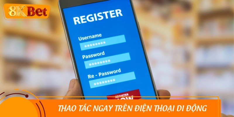 Thao tác ba bước đơn giản trên nền điện thoại thông minh